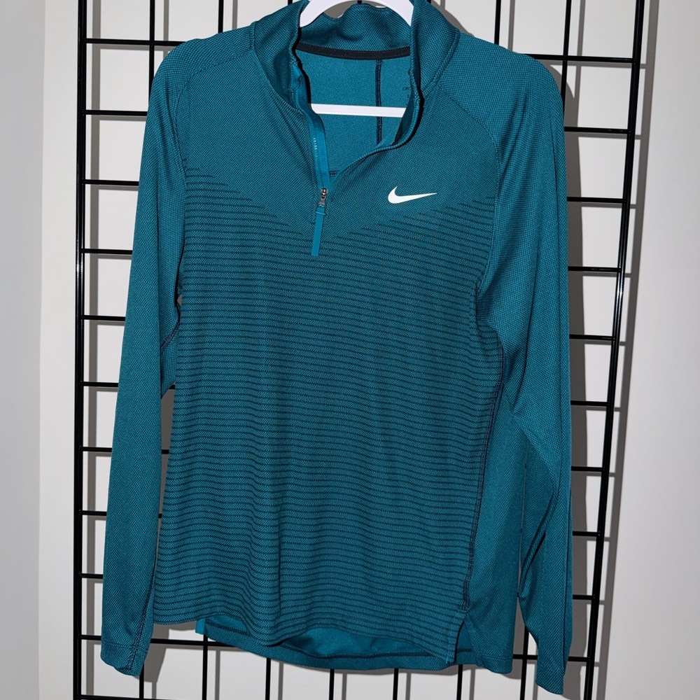 Nike Teal Dri-Fit Half-Zip Top